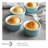 DOWAN Round Ceramic 6 Piece Crème Brulee Dish Bakeware Set-50281144