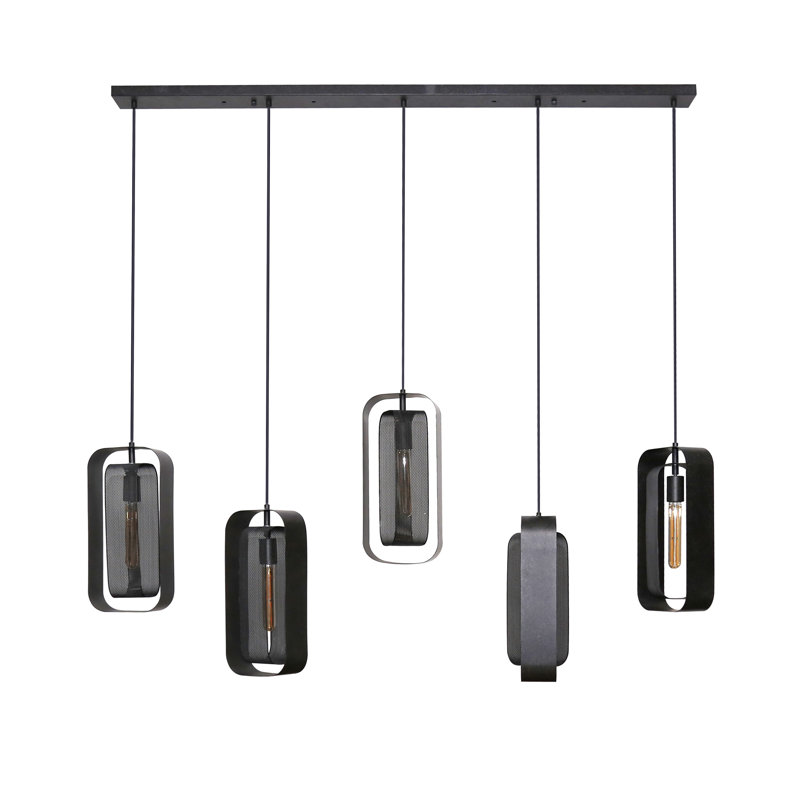Caleyah 5 - Light Metal Cluster Pendant