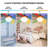 31" Ceiling Fan with Light and Remote Control, Colorful Ceiling Fan with Reversible Blades, 6 Speeds-100219584-100219585