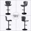 Tabouret de bar pivotant moderne en similicuir, confortable et élégant pour îlot de cuisine et bar