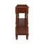 Console en bois massif avec 6 tiroirs et tablette-215172191