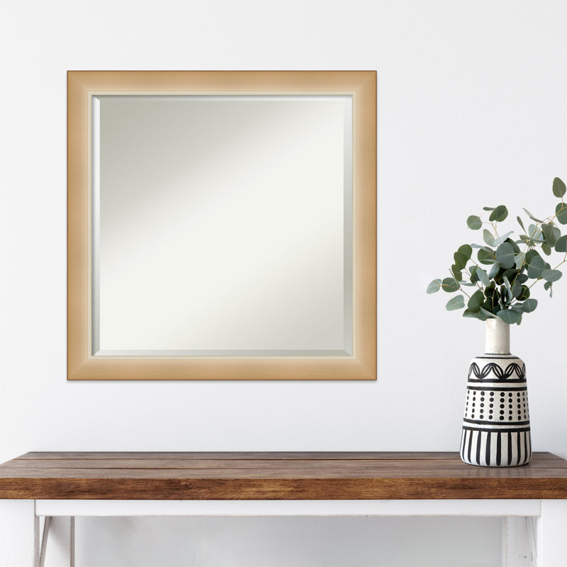 Wall Mirror, Gold, 23" x 23"