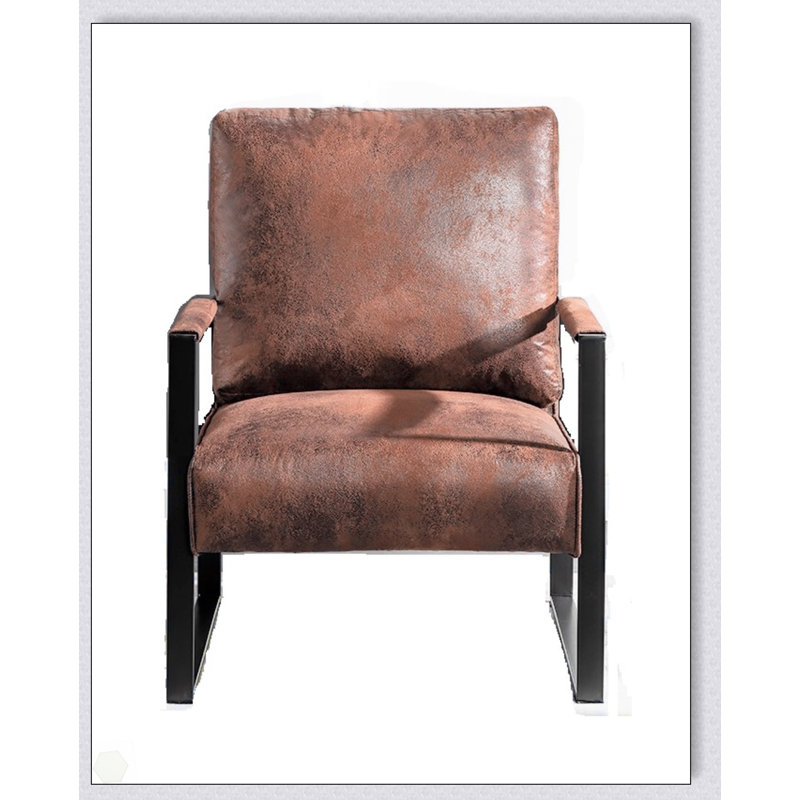 Chaise d'appoint classique Mid Century, Brun
