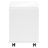 3 Drawer Rolling File Cabinet In Glossy White Finish, Office Storage, Modern Printer Stand With Smooth Running On Wheels Laminate Exterior