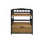 Solid Wood 2-tier Small Bookshelf With Drawer