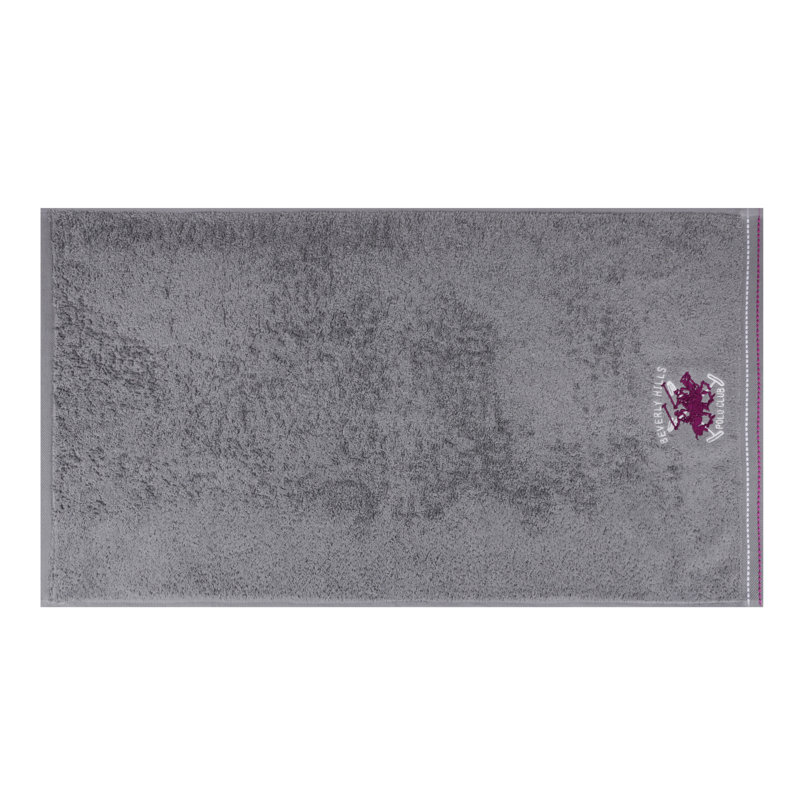 Ensemble de 2 serviettes de bain 100% coton, Gris foncé