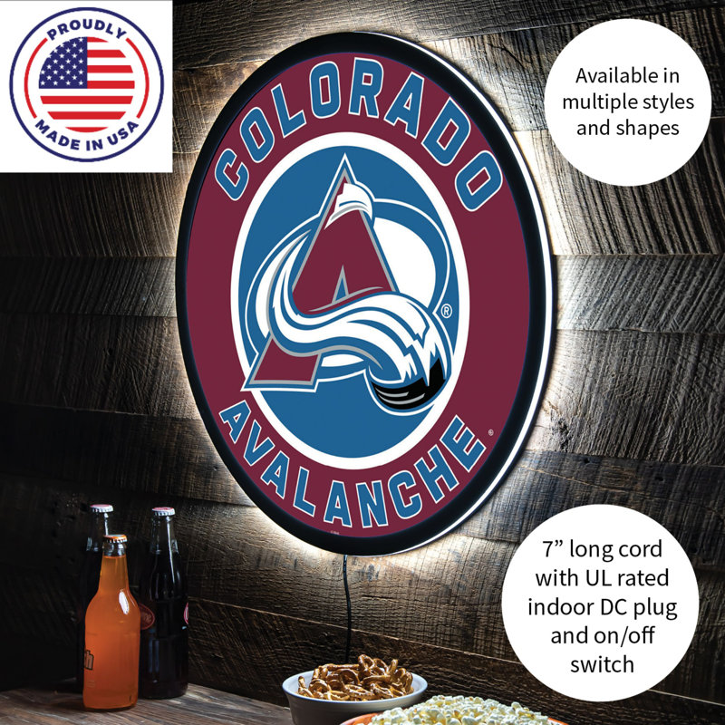 Enseigne murale 23 po NHL, NHL Colorado Avalanche