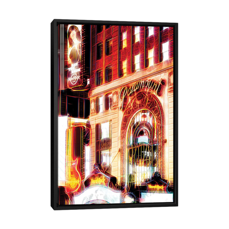 «See the Show», impression sur toile, H 26 po x l 18 po x P 1,5 po, Toile avec cadre noir, Pas de tapis