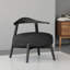 Chaise de salle à manger moderne avec revêtement en tissu doux et pieds en bouleau-751367761