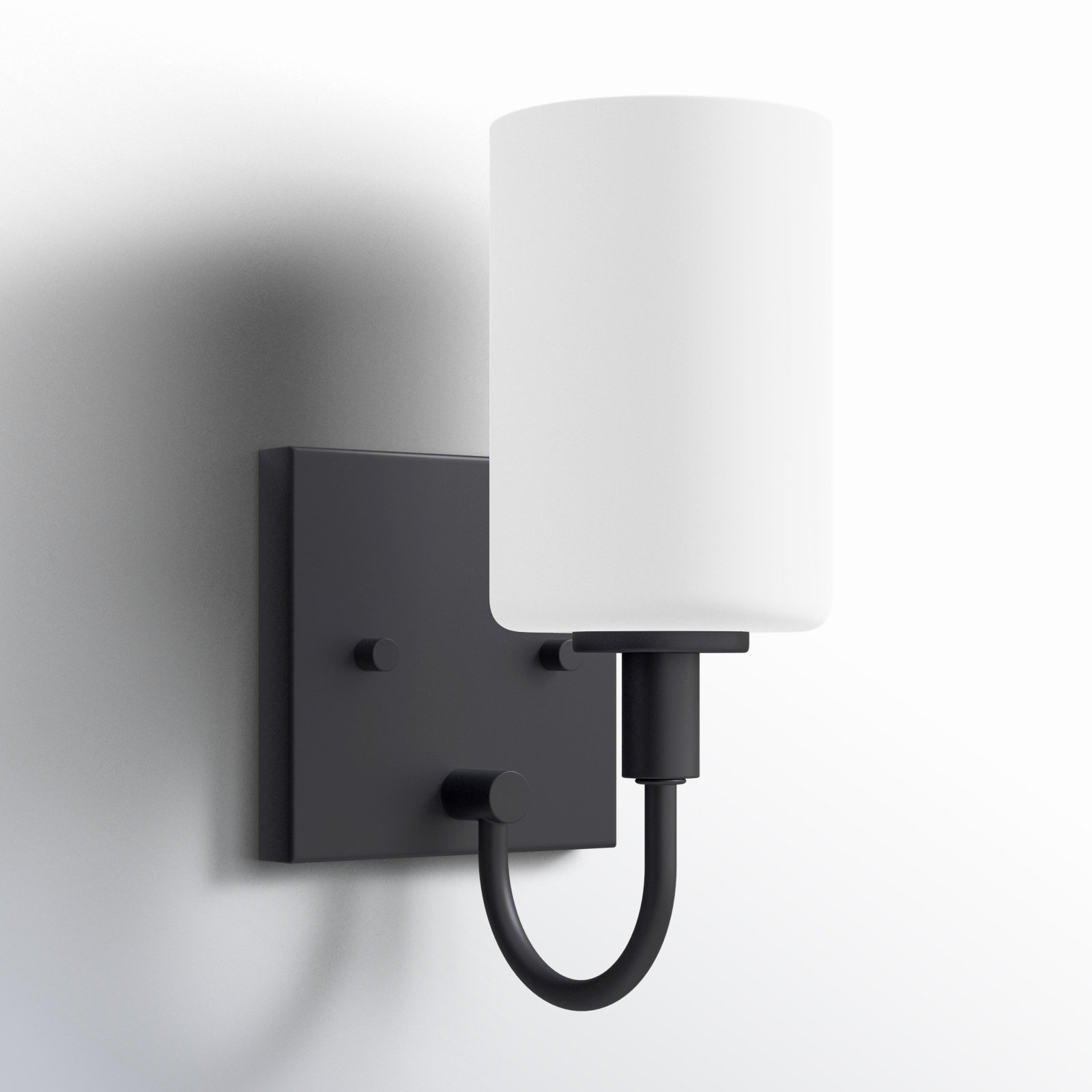 Rowley Single Light Dimmable Bath Sconce, Midnight Black