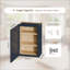 Armoire murale durable bleu marine avec 2 tablettes réglables pour le rangement dans la cuisine, la salle de bain et le garage