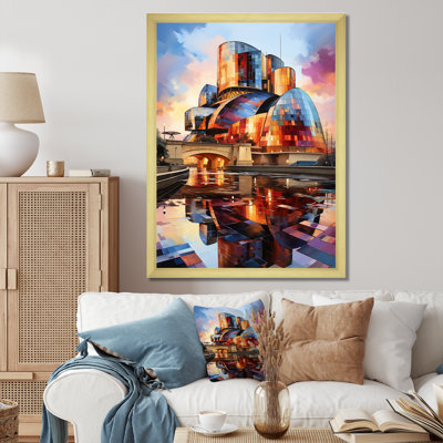 Espagne, musée Guggenheim à Bilbaoin V - décoration murale paysages urbains