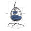 Fauteuil à œufs suspendu pliable en rotin tissé thermolaqué-2033066836