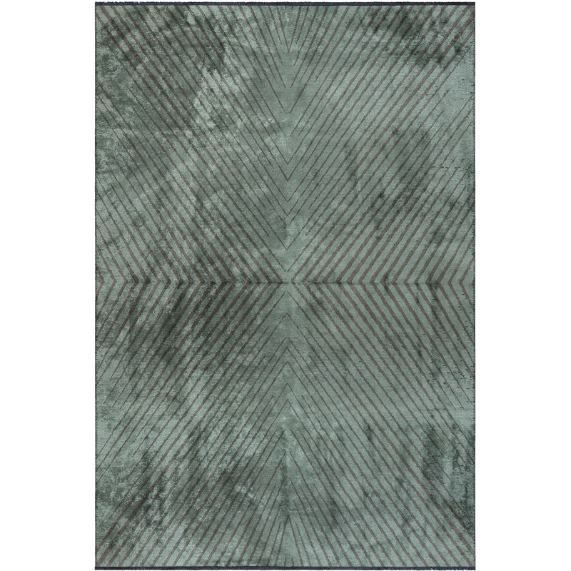 Tapis gris foncé Rapture, Rectangle 7 pi 10 po x 11 pi 2 po