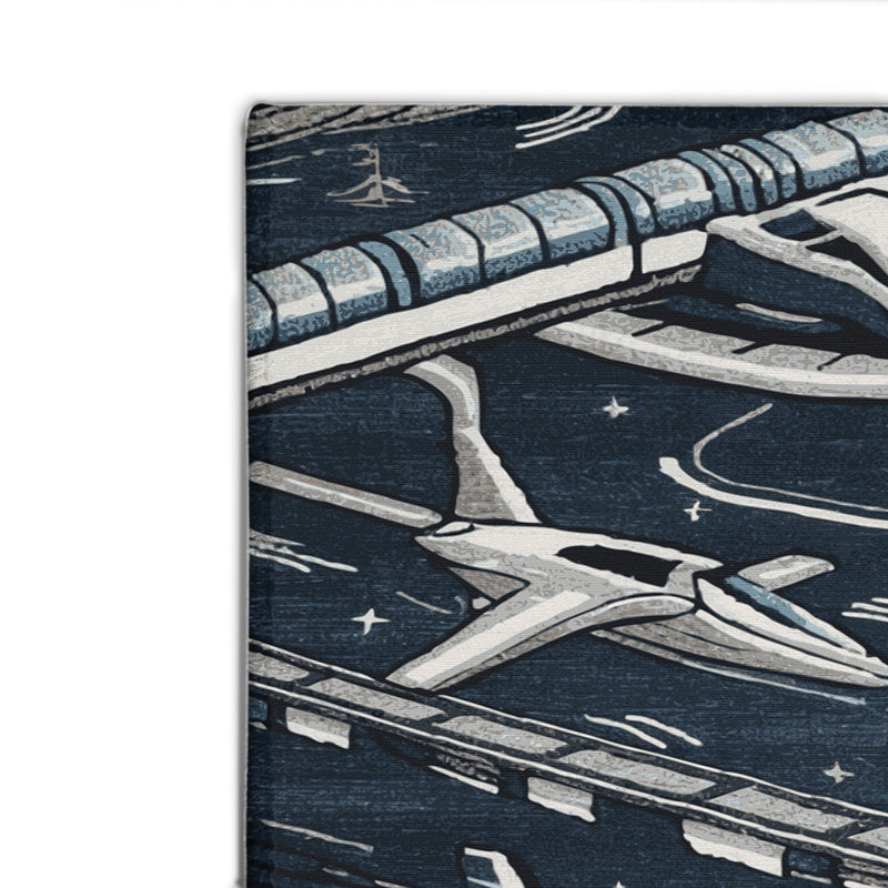 Tapis intérieur et extérieur gris Transport, Rectangulaire 8 pi x 10 pi