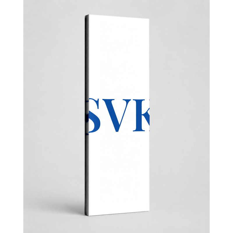 Drapeau slovaque du monde luxueux, monogramme de diamant - rouge, blanc, bleu - grande toile, art mural, H 30 po x l 10 po