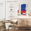 Impression géométrique sur toile géométrique Mondrian II-92833406