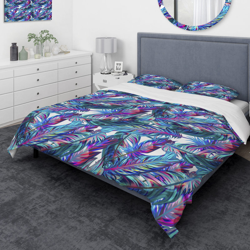 Ensemble de housse de couette designart, Housse de couette très grand + 2 taies décoratives