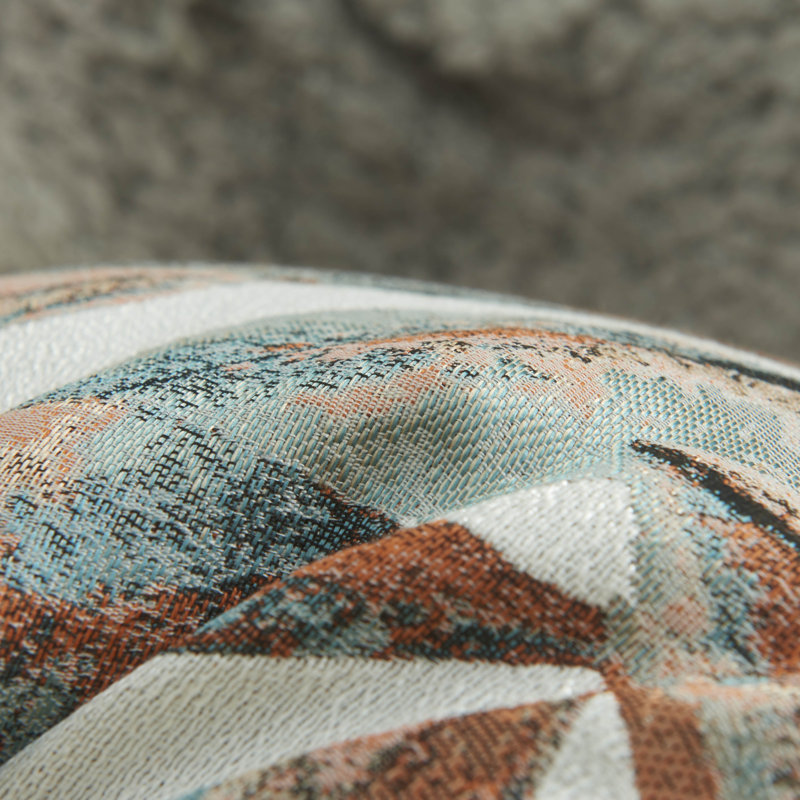 Floral Pillow Cover, Copper/Blue