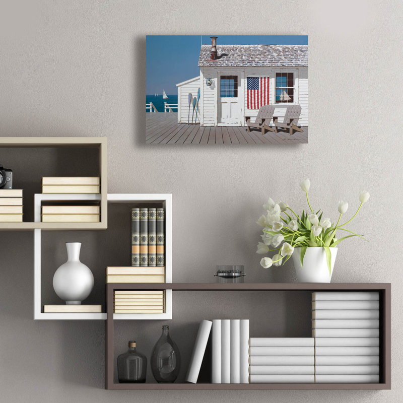 «Beach House 1» par Zhen-Huan Lu, H 16 po x l 24 po x P 0,2 po