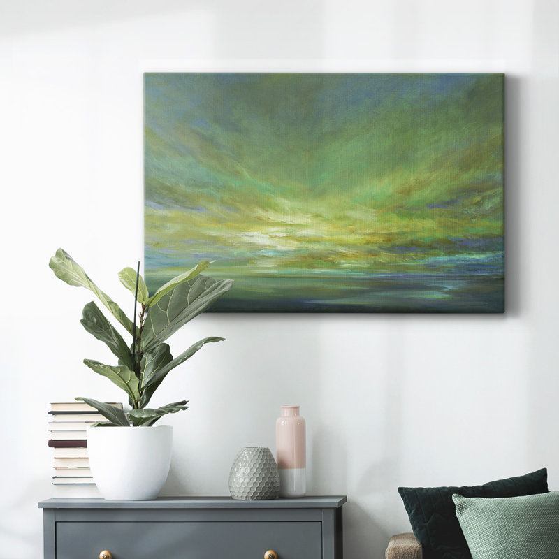 Coastal Views II-Gallery Wrapped Canvas, H 32 po x l 48 po