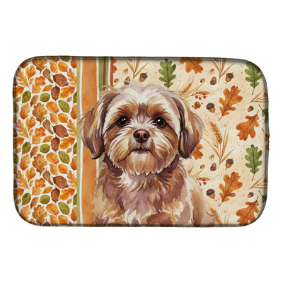 Tapis de séchage d'automne Grass Shih Tzu Heirloom