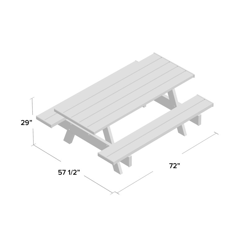 Mariario 6 - Person Patio Dining Set with Rectangular Table, 28" W x 72" D, Mocha