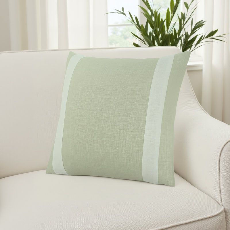 Annabelle 100% Cotton Throw Square Pillow, Natural, Pillow Cover Only - No Insert