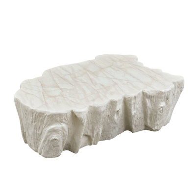 48.62" Sculptural Fiberglass Coffee Table