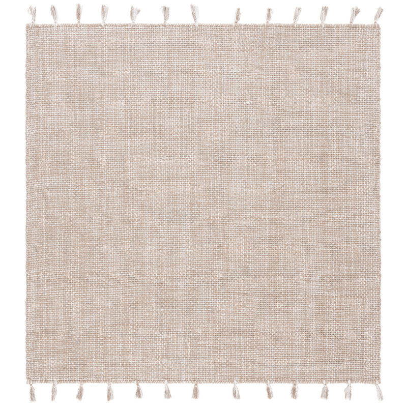 Abinadi Flatweave Cotton Rug, Square 6'