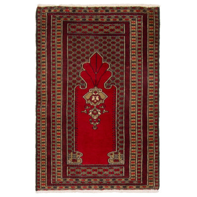 Tapis rouge Landen 61 cm x 91 cm