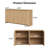 Accent Sideboard Buffet Wooden Credenza Storage Cabinet With 4 Doors