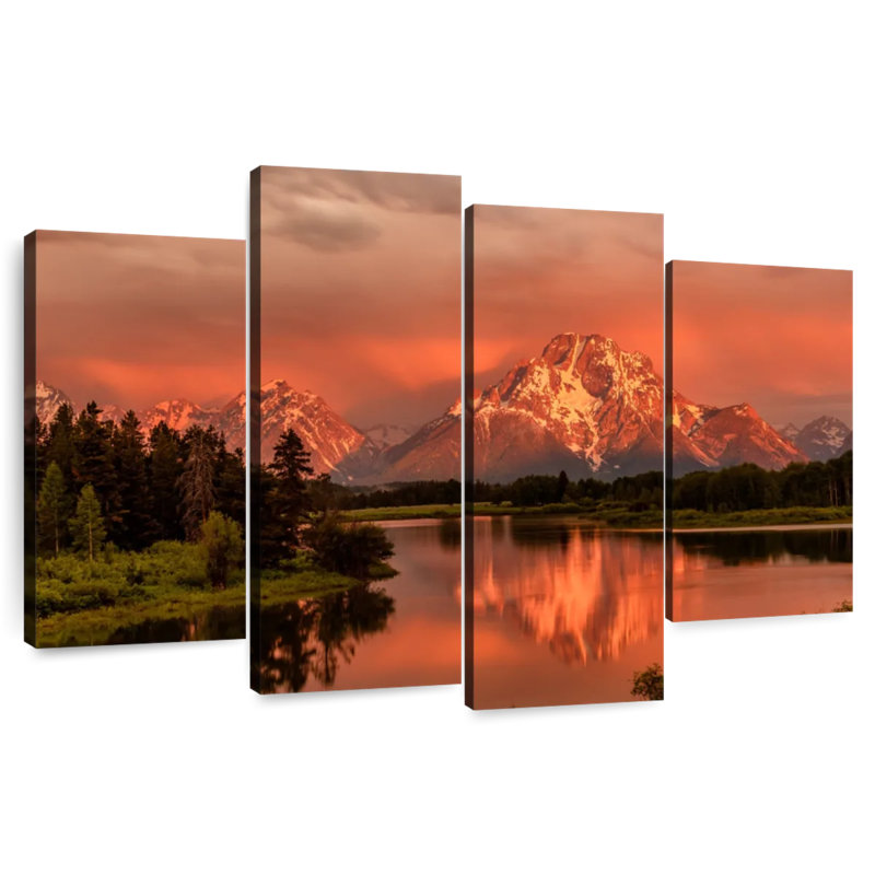 Grand Teton Red Sunset
