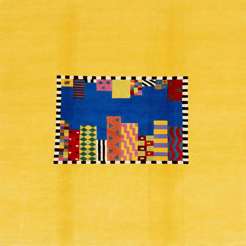 Abstract Indoor Rug, Square 6'