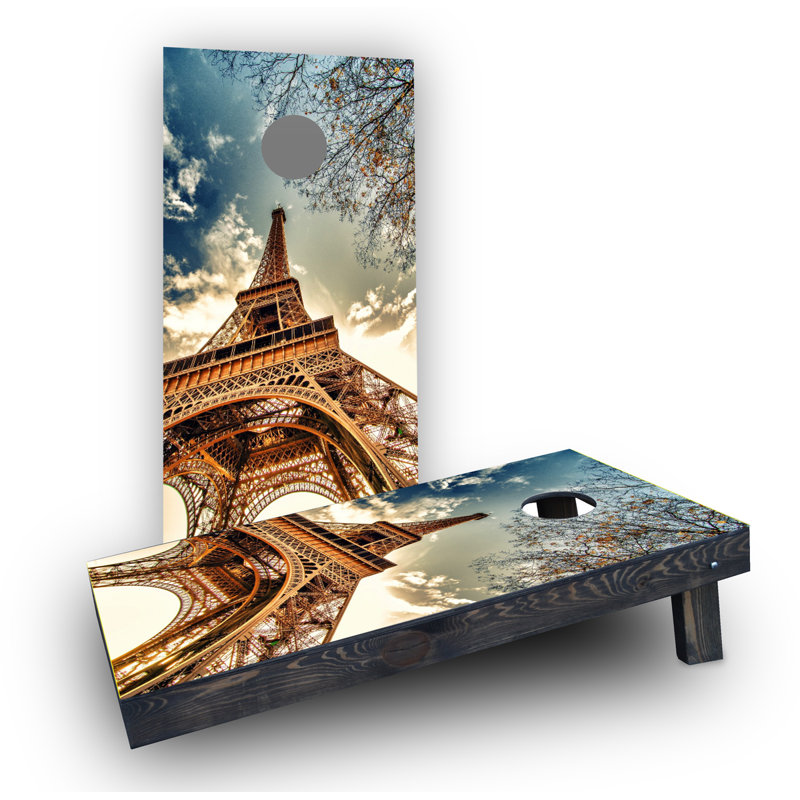 Tour eiffel, Planches plus lourdes avec sacs remplis de maïs