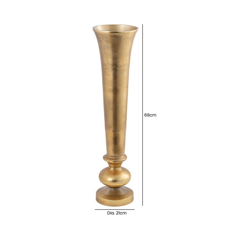 Earles Metal Floor Vase, 70cm H  x 17.7cm W  x 17.7cm D