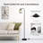Industrial Floor Lamp With Iron Mesh Shade, 6W LED Bulb, Foot Switch & Smart Plug Compatible