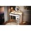 Coiffeuse avec miroir lumineux, 2 tiroirs et 1 armoire