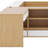 Wooden Platform Bed With Drawers, Shelves, Desk And Wardrobe-584776837