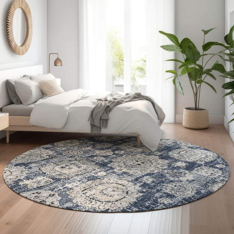 Premium Machine Washable Cerrito Navy Rug