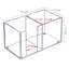 Organisateur de bureau transparent