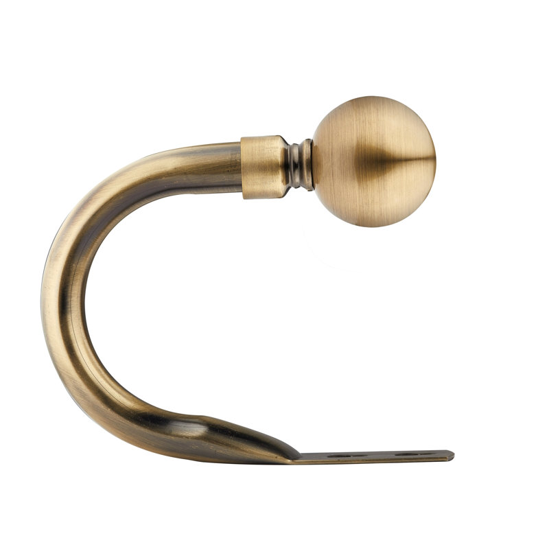 Abe 20cm Curtain Holdback, Antique Brass