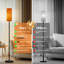 Lampe sur pied Sunset Orange Clouds Mountains, lampe sur pied à intensité variable avec télécommande, interrupteur au pied, abat-jour, lampe de coin pour le salon, la chambre et le bureau