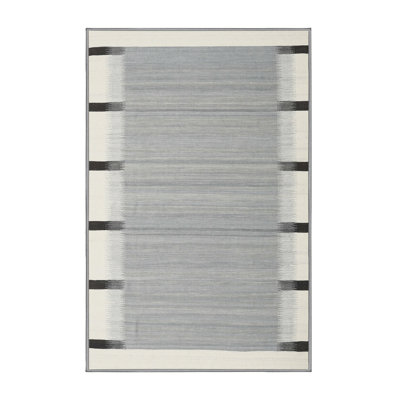 Tapis abstrait beige / noir / gris