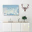 Bird Through the Clouds in Abstract - Wrapped Canvas-55316114