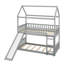 Twin Over Twin Bunk Bed With Slide, House Bed With Slide