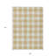 Tapis intérieur lavable à carreaux doré et beige 9 pi x 12 pi