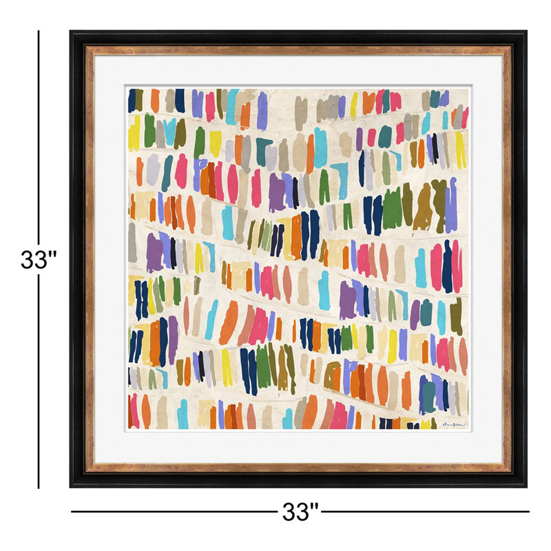 Bibliothèque par Dana Gibson - Peinture encadrée sur papier