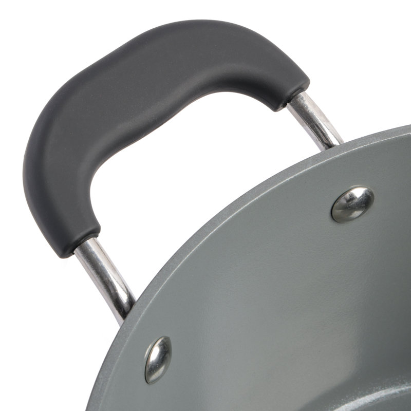 Batterie de cuisine antiadhésive en aluminium 12 pièces Kenmore, Noir