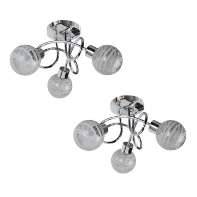 Iacovelli Glass Semi Flush Mount